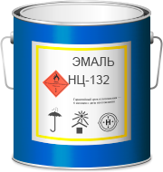 Эмаль НЦ-132 Красная (1кг)